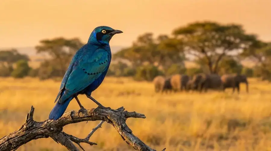 Greater Blue-eared Starling