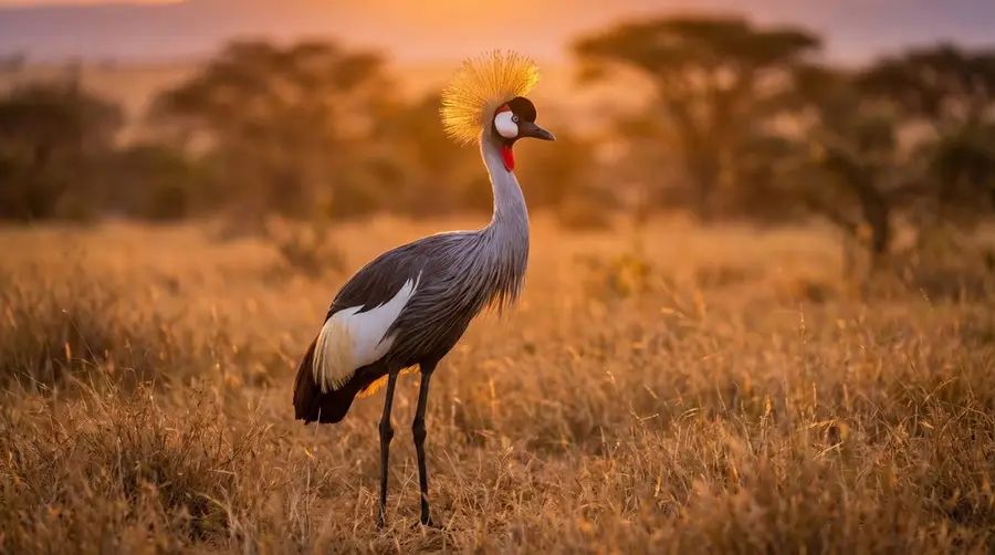 Grey Crowned Crane