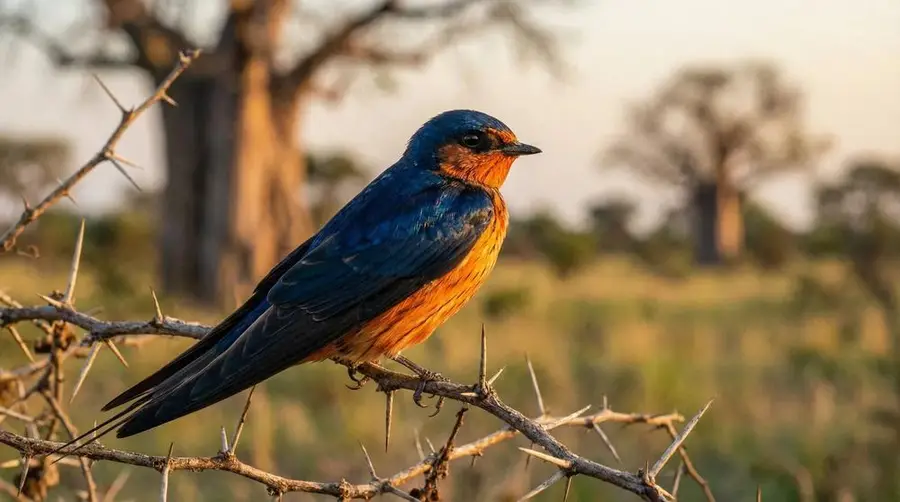 Lesser Striped Swallow