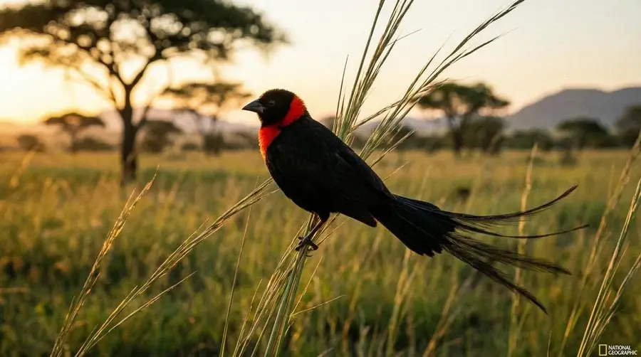 Red-collared Widowbird