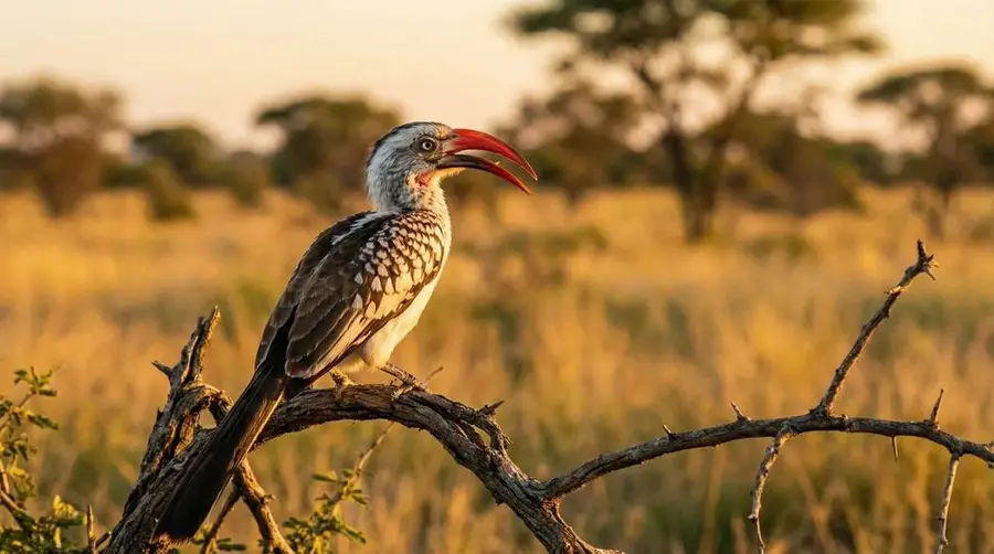 Southern Red-billed Hornbill