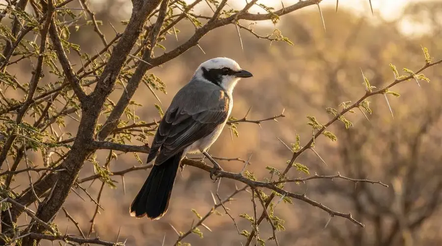 Southern White-crowned Shrike