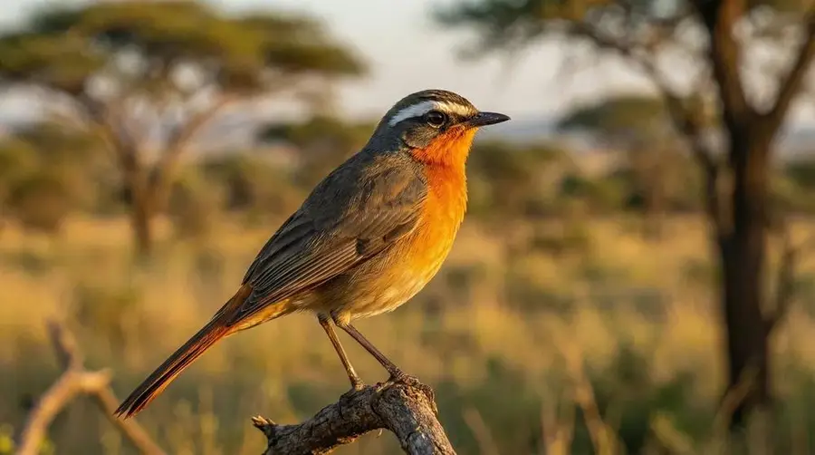 White-browed Robin-Chat