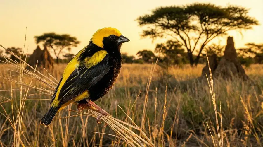 Yellow-crowned Bishop